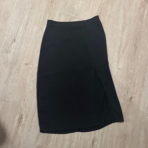 Black BGBG Women's Midi Skirt with Side Slit